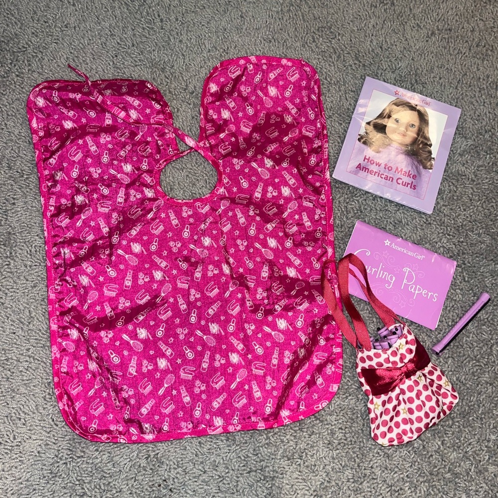 American girl doll hair curling set